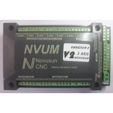 برد کنترلر USB نرم افزار MACH3 کنترل 3 محور NVUM V2  استپرموتور 200KHz
